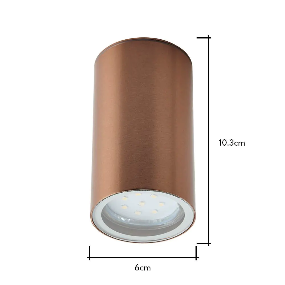 Jared Outdoor Porch Ceiling Light, Copper - Image 6