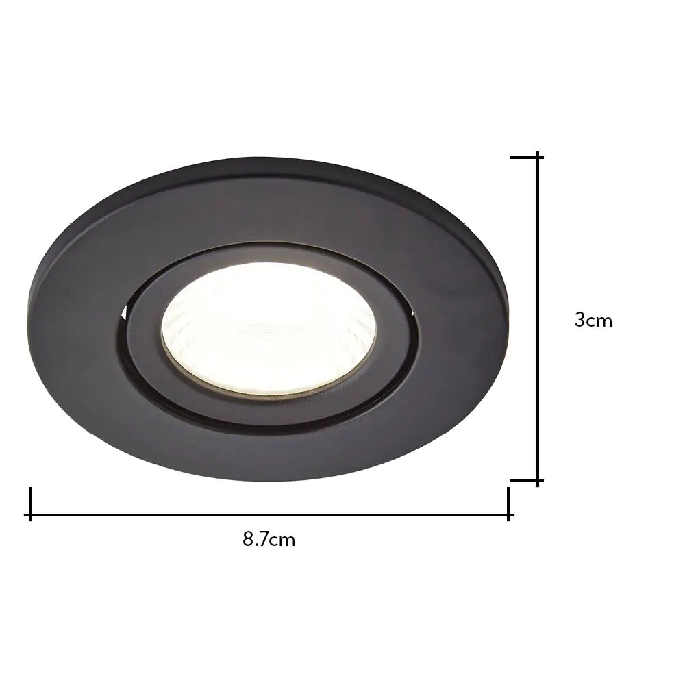 Cal Fire Rated LED IP65 Downlight, Satin Black - Image 7