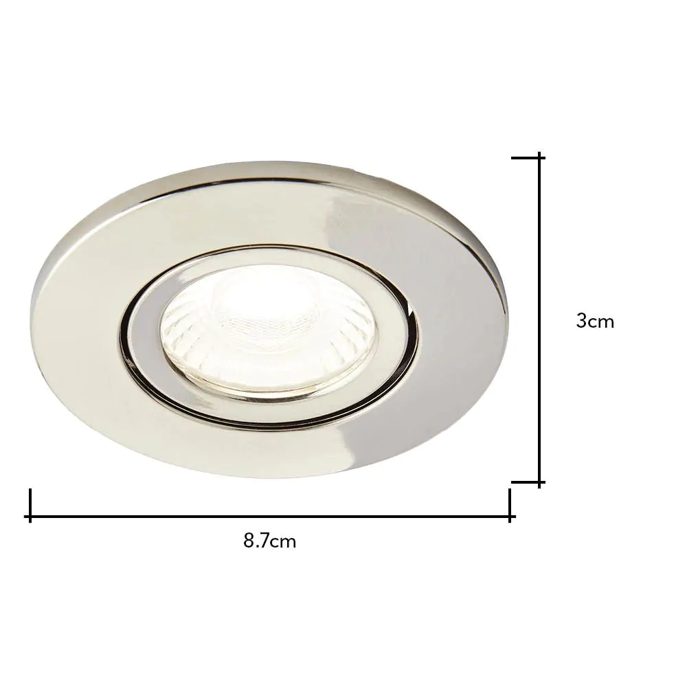 Cal Fire Rated LED IP65 Downlight, Satin Nickel - Image 7