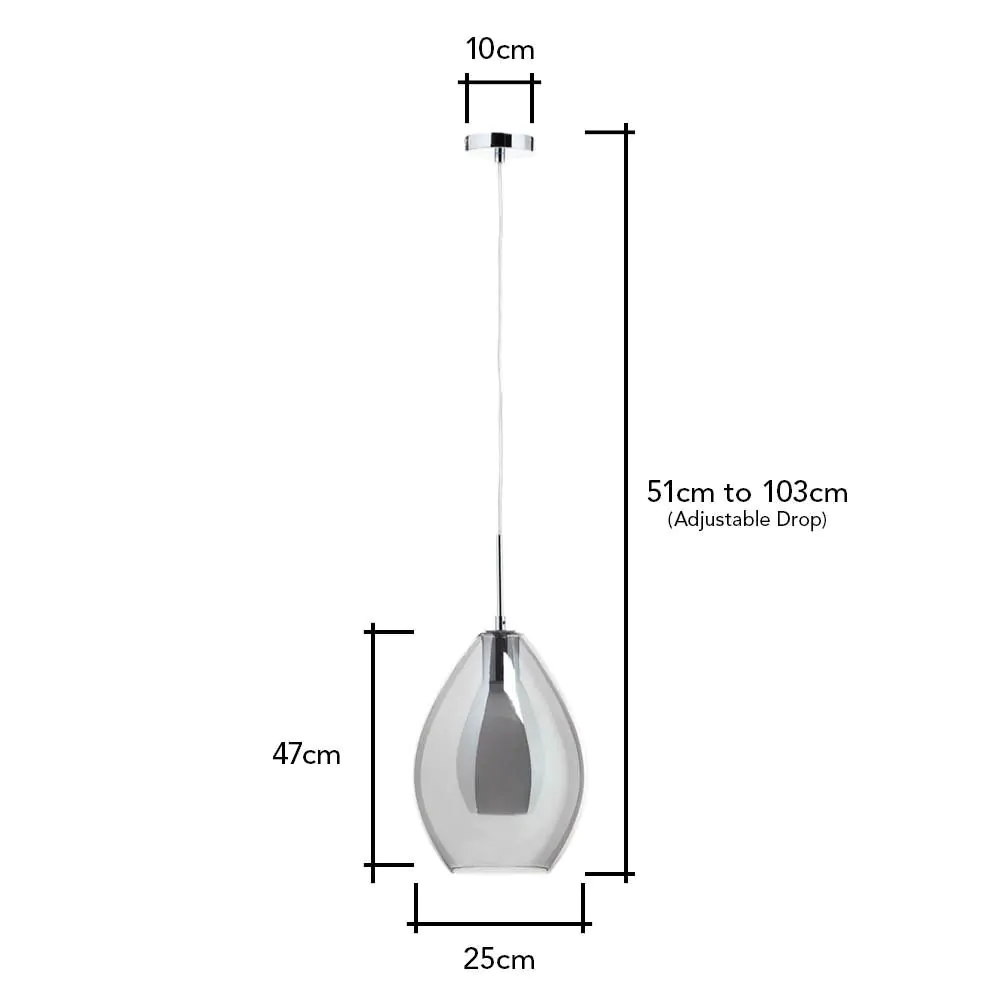 Carmella Ceiling Pendant, Smoke - Image 8