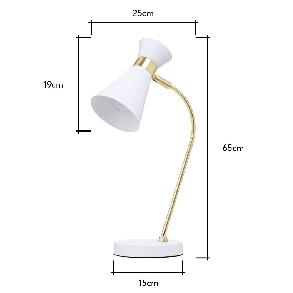 Olson Arc Task Table Lamp, White - Image 9