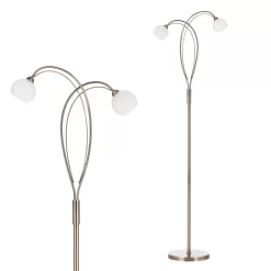 Soni Floor Lamp, Antique Brass