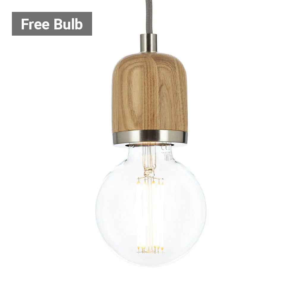 Seth Single Pendant, Ash