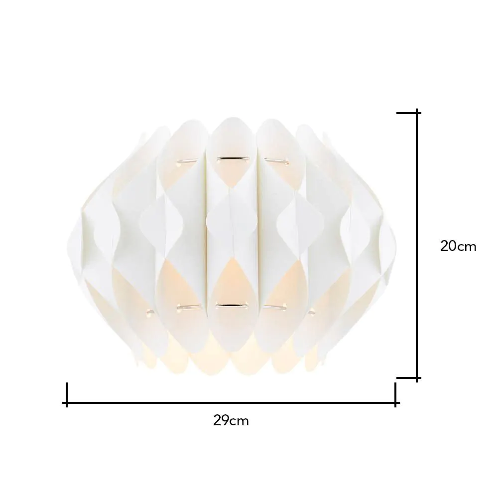 Landon Small Easyfit Shade, White - Image 8