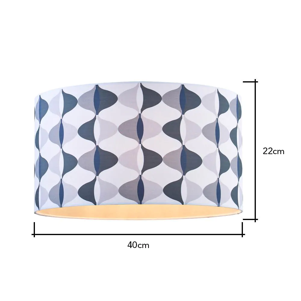 40cm Wave Easyfit Shade, Grey - Image 8