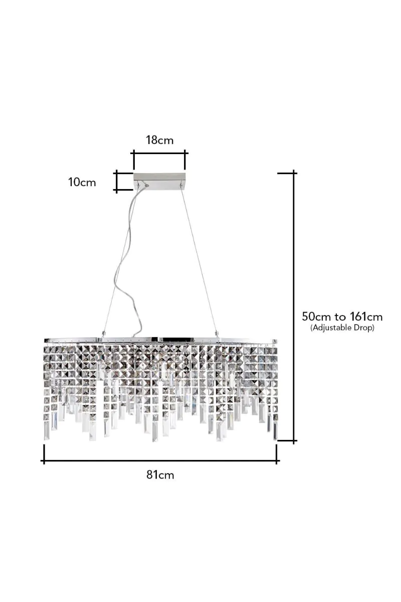 Esme Diner Ceiling Pendant, Chrome - Image 7