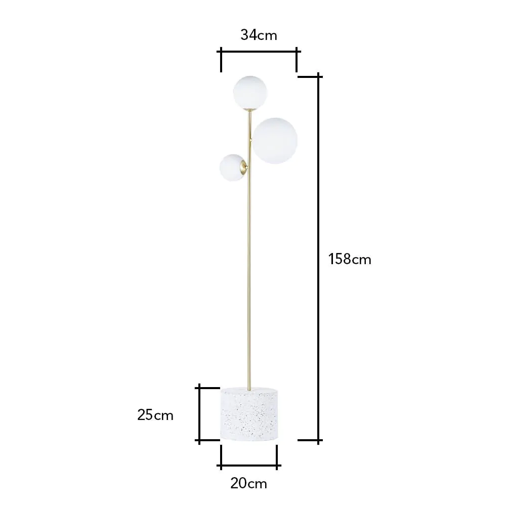 Forella Floor Lamp, Satin Brass - Image 8