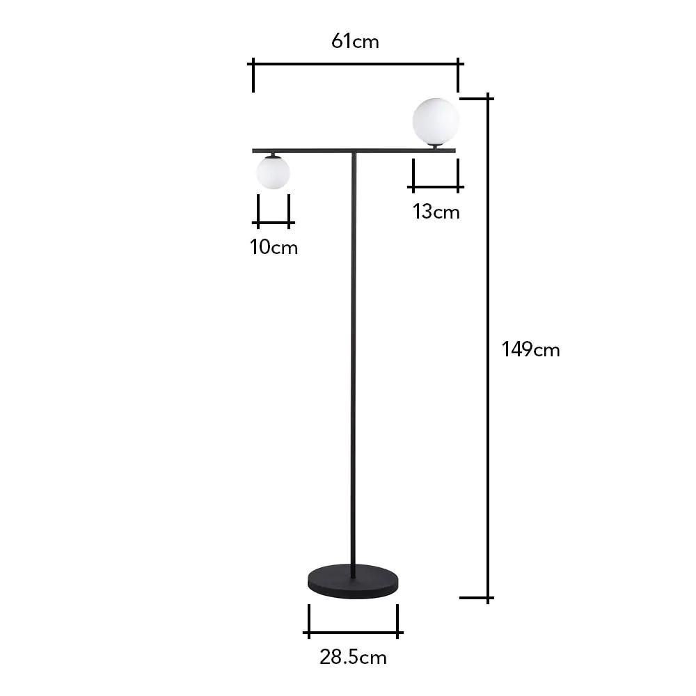 Calder Balance Floor Lamp, Satin Black - Image 8