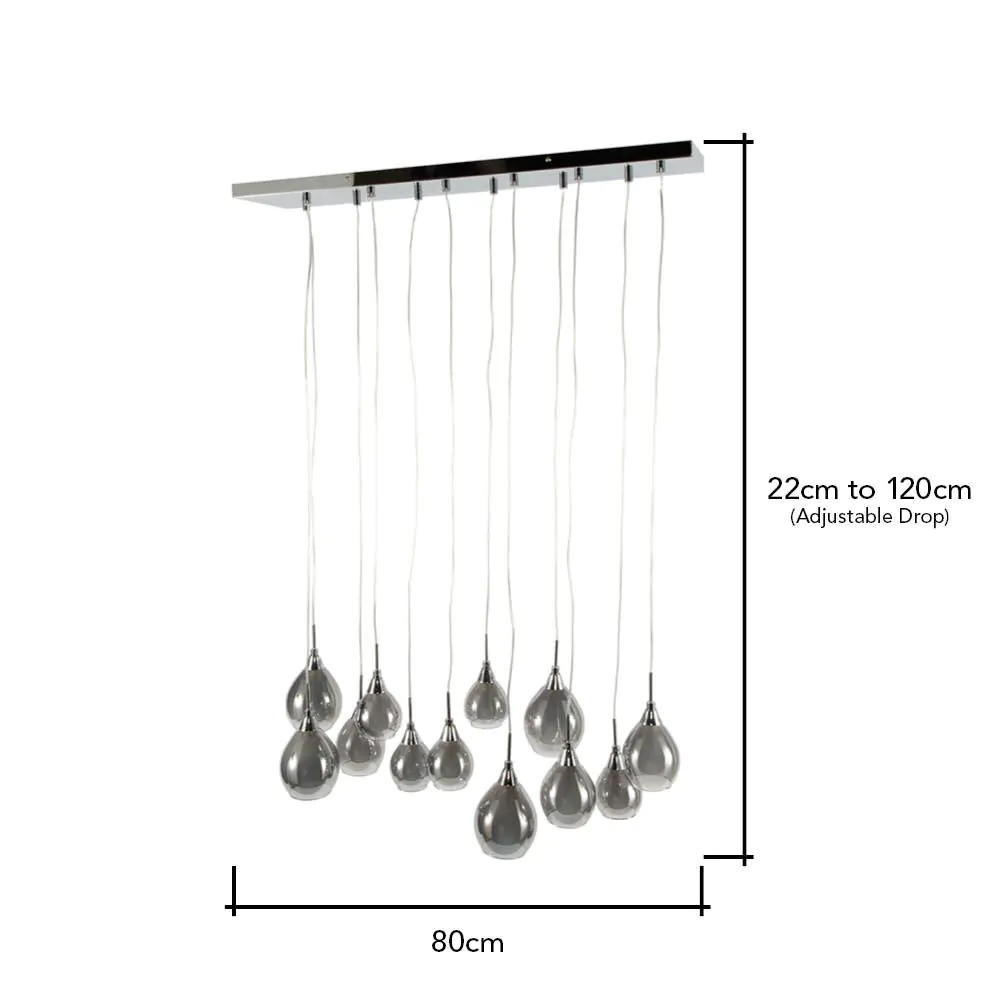 Carmella Diner Ceiling Pendant Bar, Smoke - Image 6