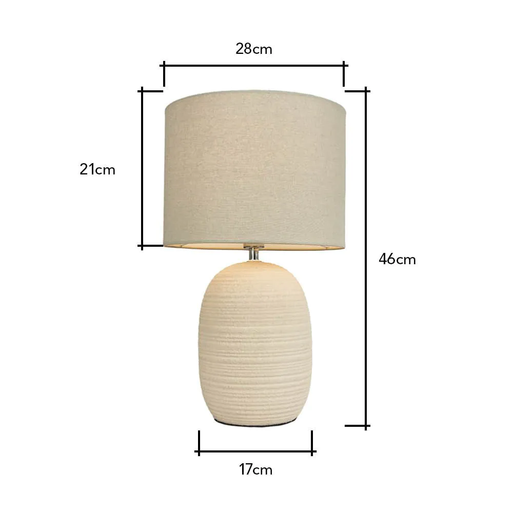 Heath Ceramic Beehive Table Lamp, Cream - Image 6