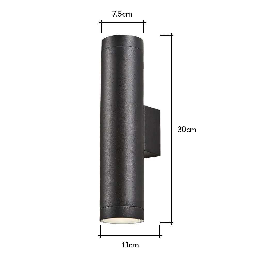 Polo Up And Down Outdoor Wall Light, Black - Image 6