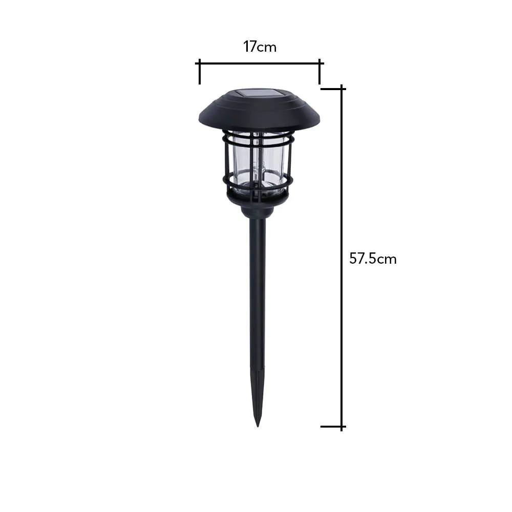 Caelum LED Outdoor Solar Spike Light, Black - Image 6