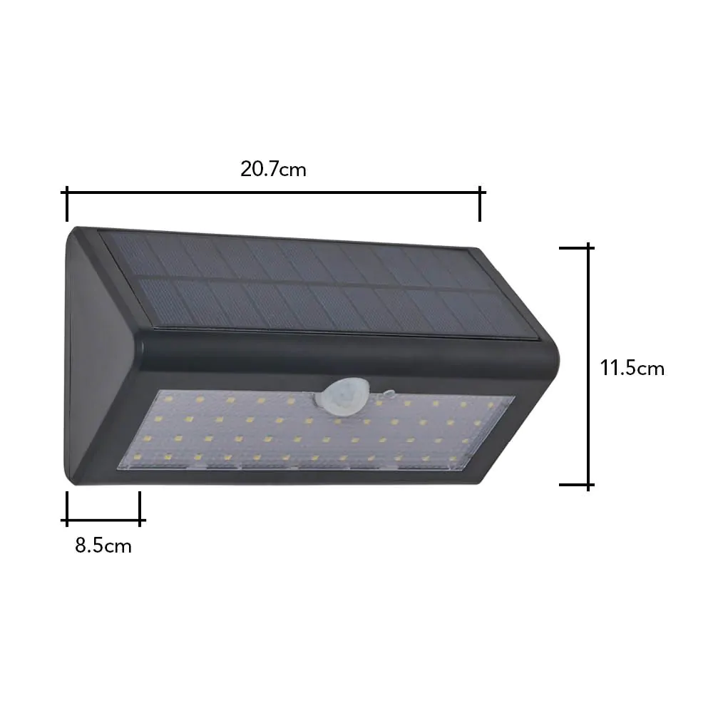 Sabik LED Outdoor Solar Up Or Down Wall Light With PIR, Anthracite - Image 6