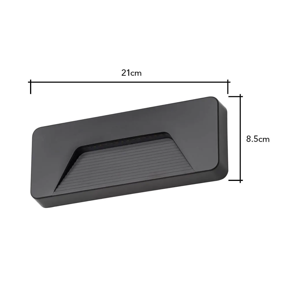 Penn 3 Watt LED Rectangular Surface Brick Wall Light, Anthracite - Image 7