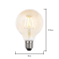 4W LED ES E27 Vintage Filament Globe Bulb, Tinted