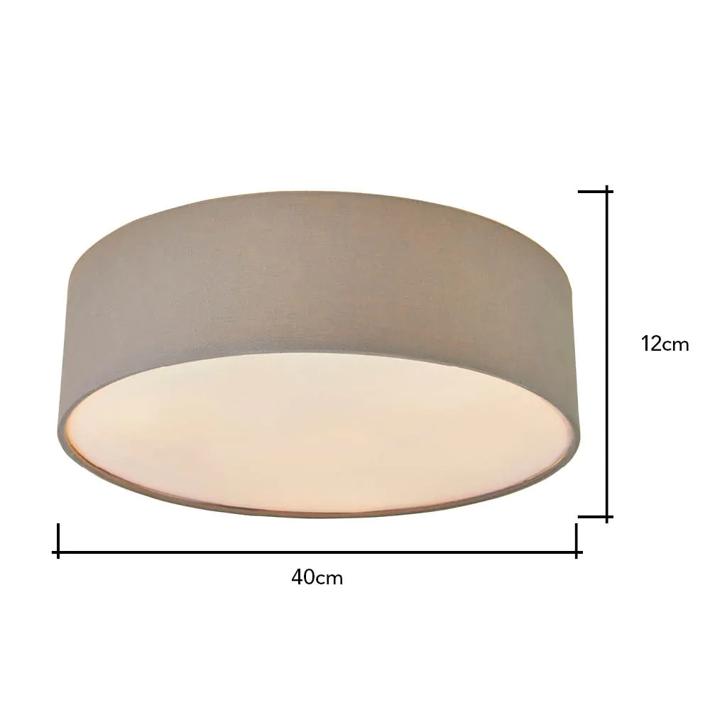 Glow Flush Ceiling Light, Grey - Image 6