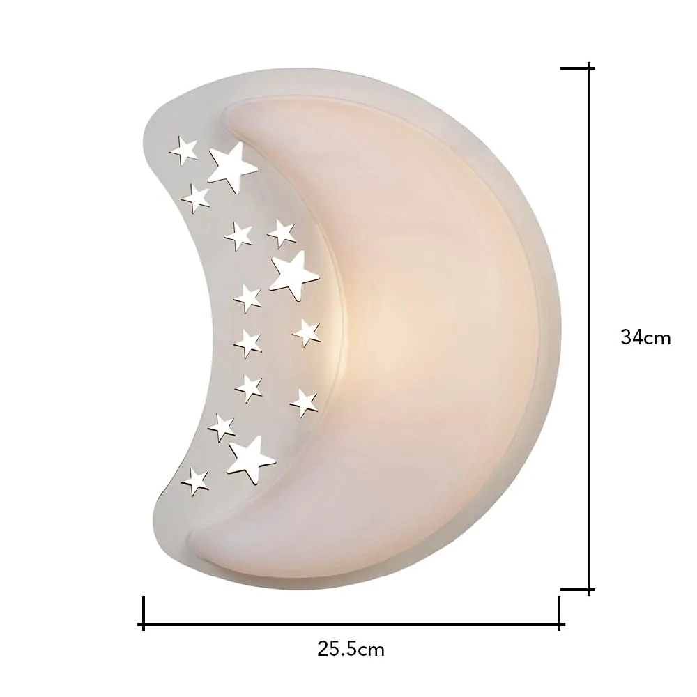 Glow Moon Wall Light, White - Image 6