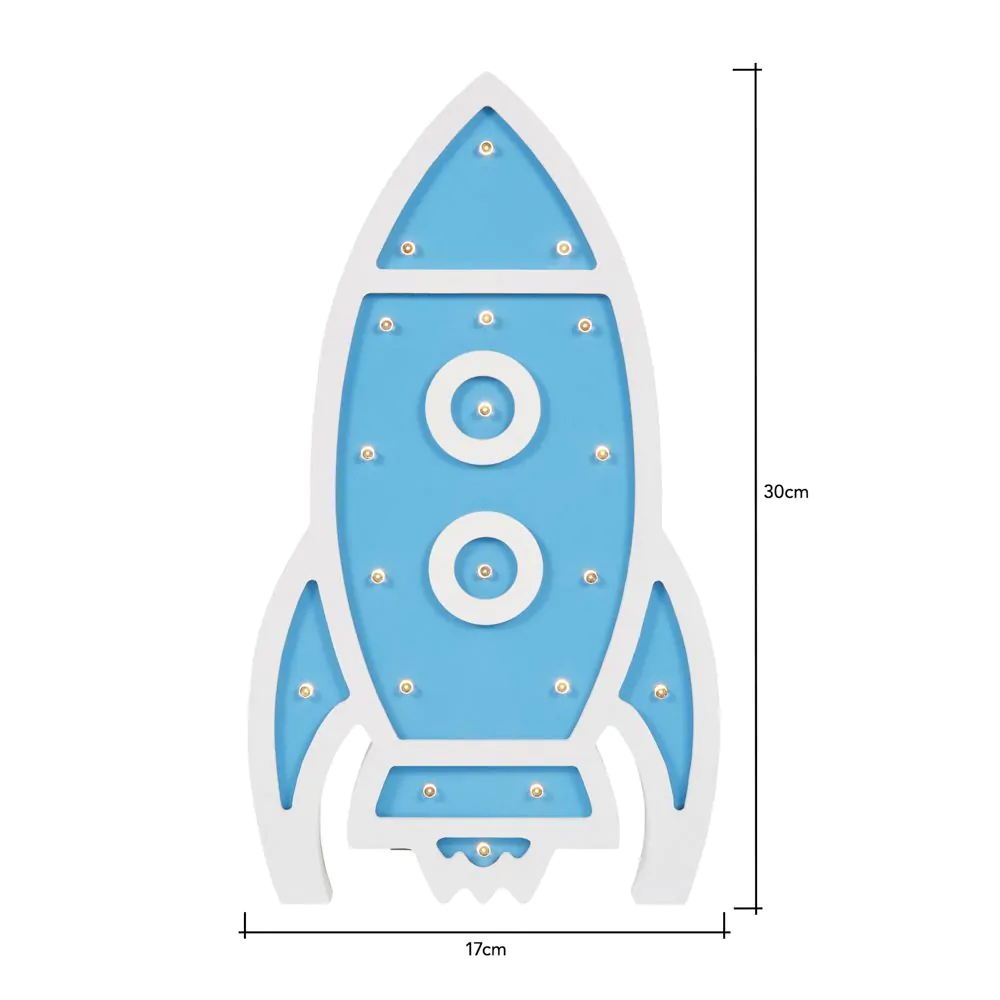Glow Rocket Table Lamp, Blue - Image 7
