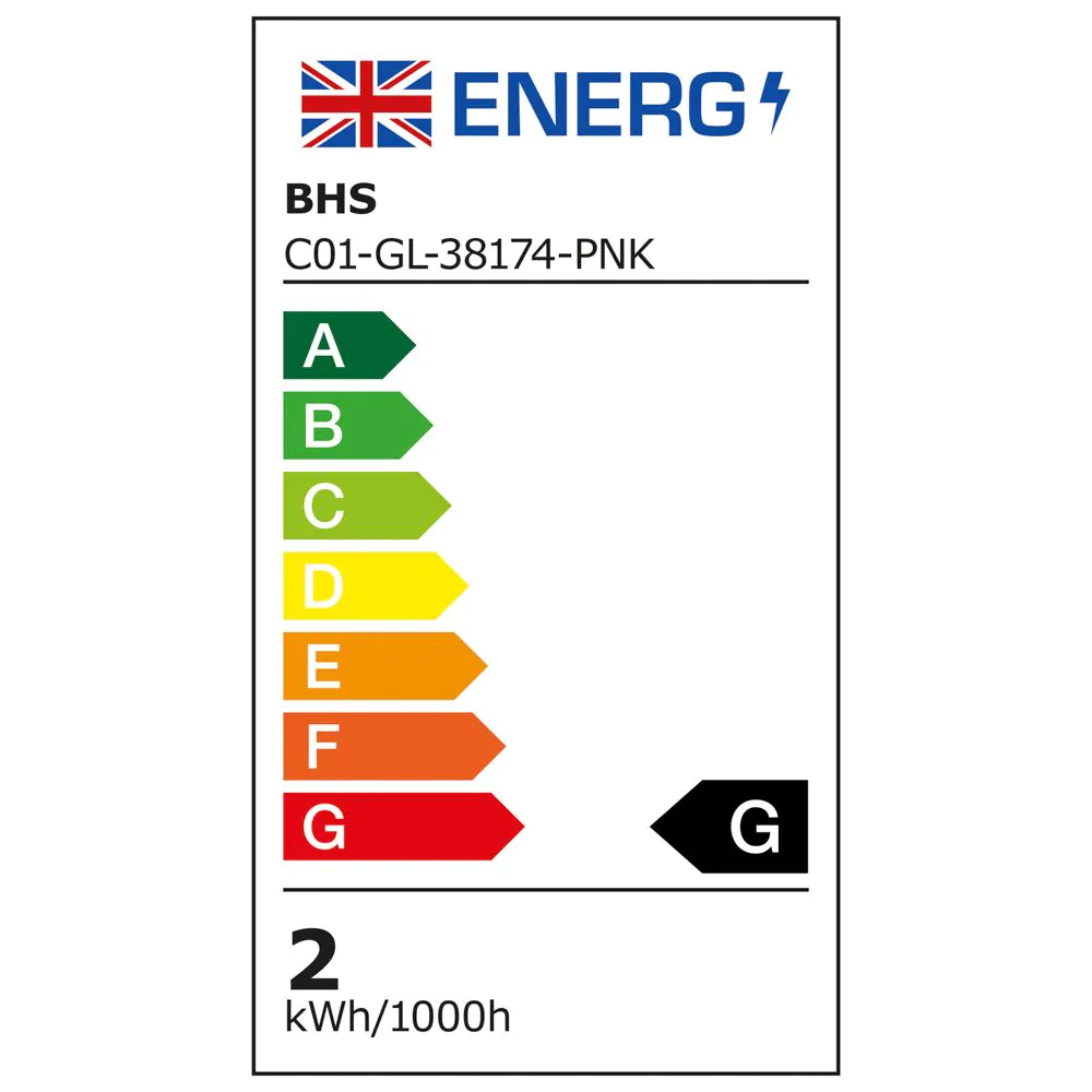 Glow Silver Butterfly Table Lamp, Pink - Image 8