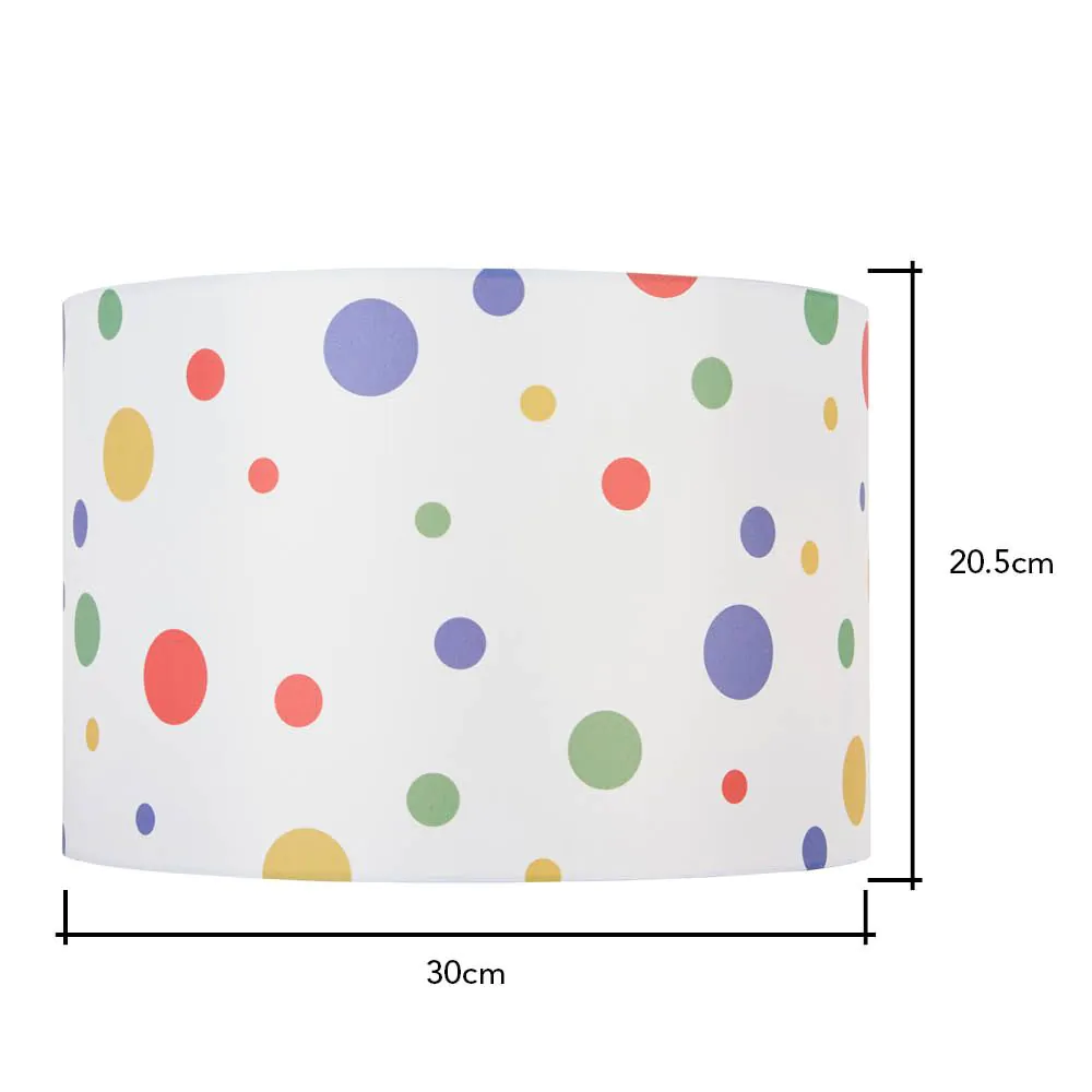 Glow Coloured Dots Easy Fit Light Shade, White - Image 6