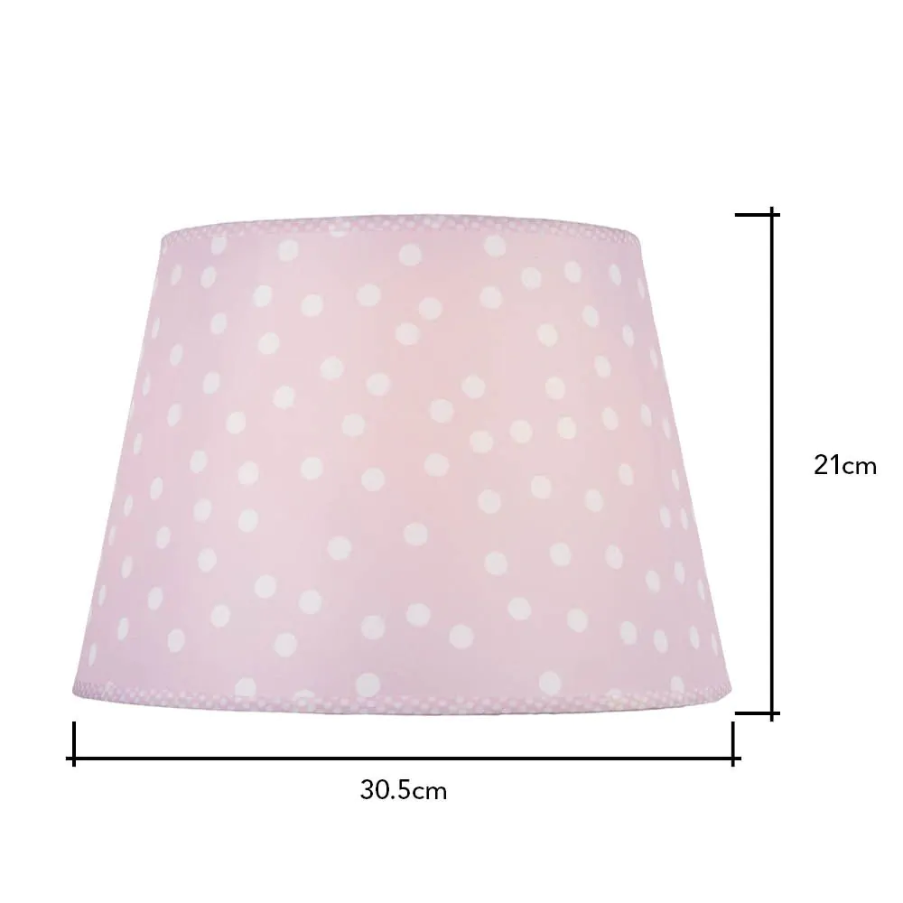 Glow White Polka Dot Easy Fit Light Shade, Pink - Image 6