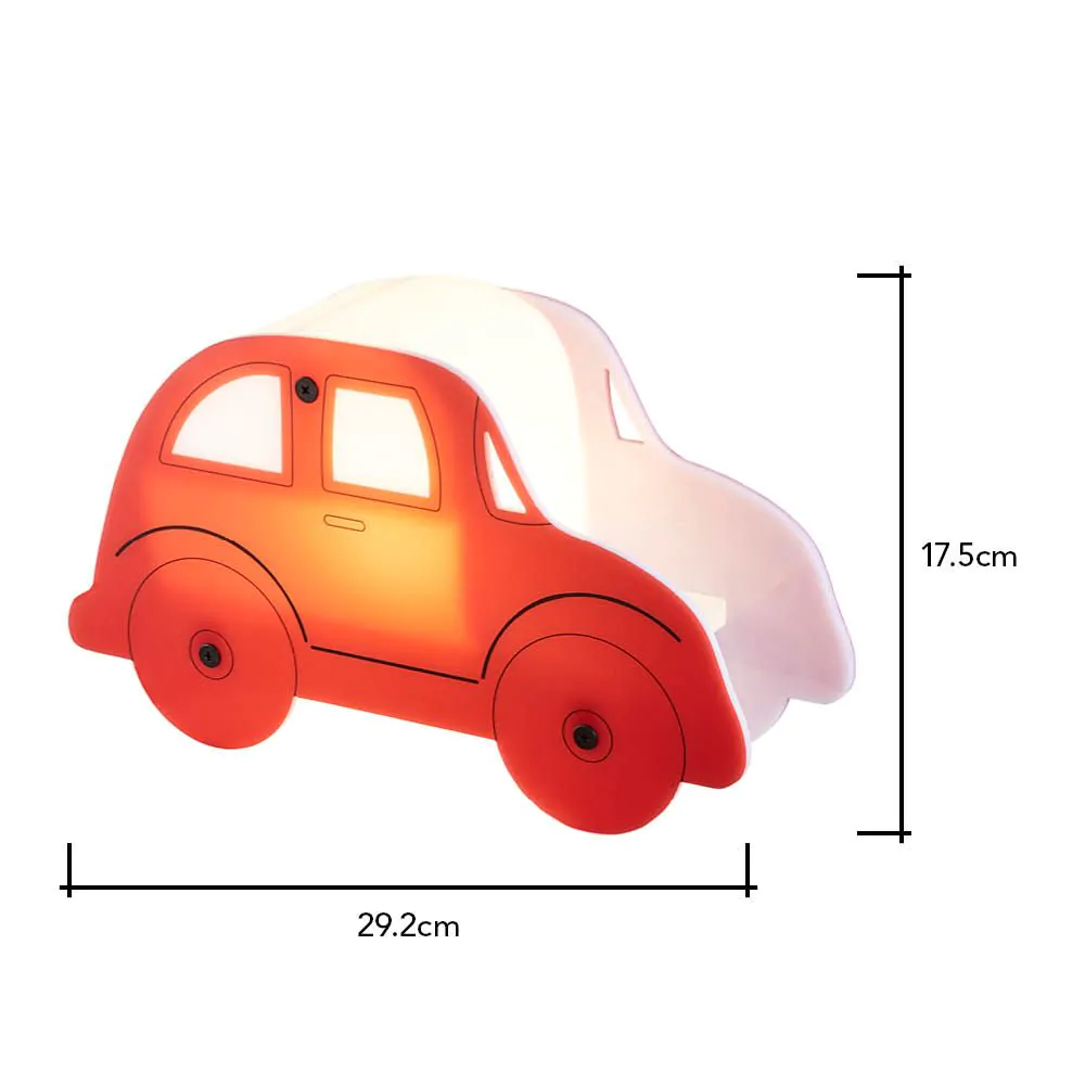 Glow Car LED Table Lamp, Red - Image 7