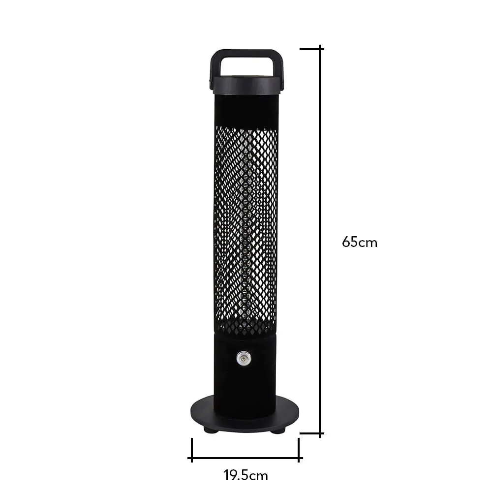 1200 Watt Free Standing Outdoor Radiant Heater, Black - Image 6