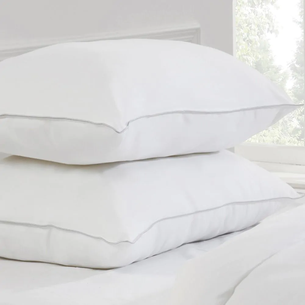 All Natural Duck Feather & Down Pillows, Pair - Image 2