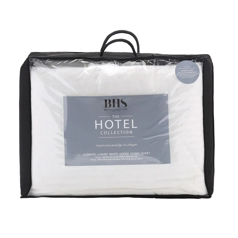 Hotel Collection 5 Star 13.5 Tog White Goose Down Duvet, Double - Image 3