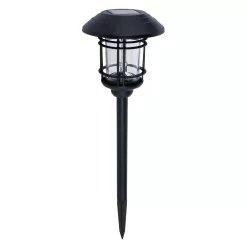 Caelum LED Outdoor Solar Spike Light, Black
