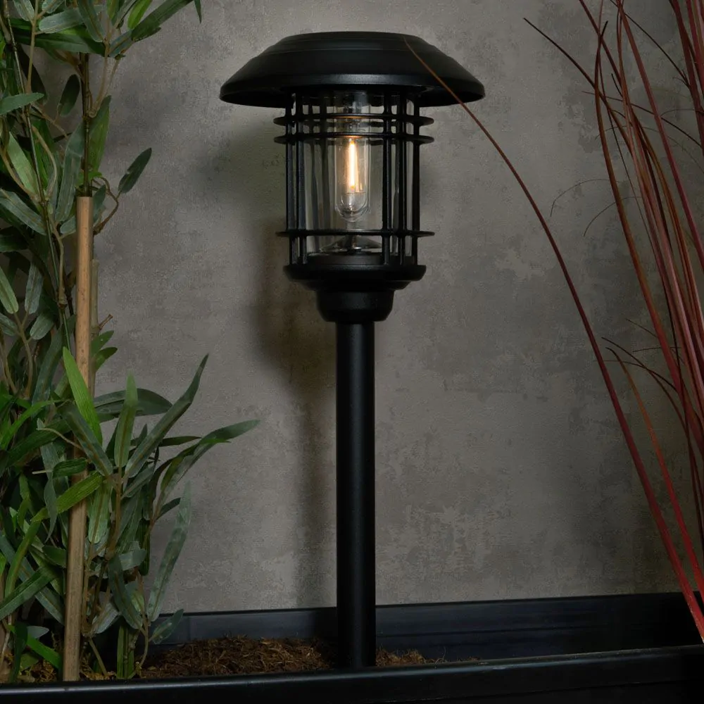 Caelum LED Outdoor Solar Spike Light, Black - Image 2