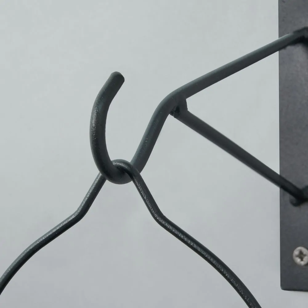 Caelum LED Outdoor Solar Hanging Wall Light, Black - Image 5