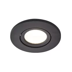 Cal Fire Rated LED IP65 Downlight, Satin Black