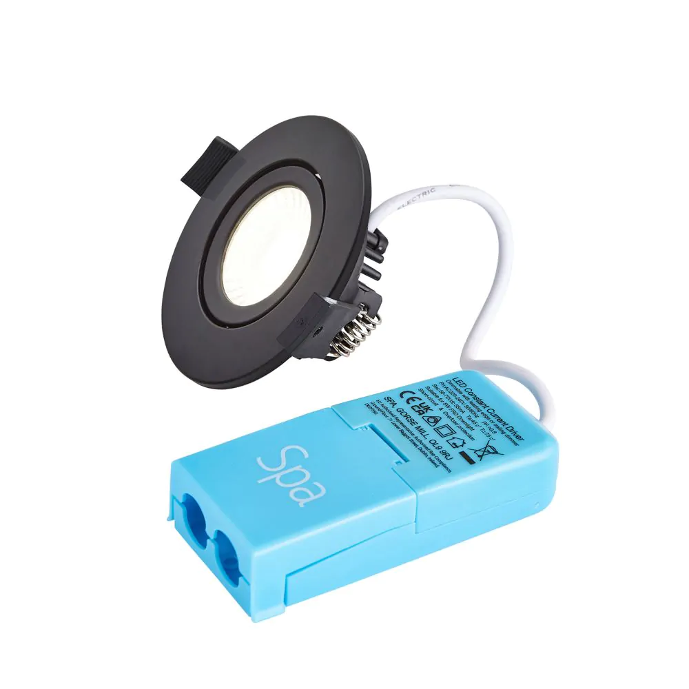 Cal Fire Rated LED IP65 Downlight, Satin Black - Image 6