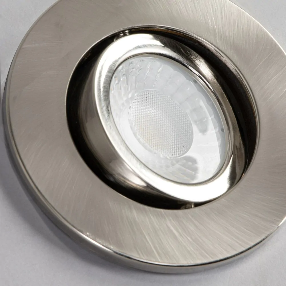 Cal Fire Rated LED IP65 Downlight, Satin Nickel - Image 5