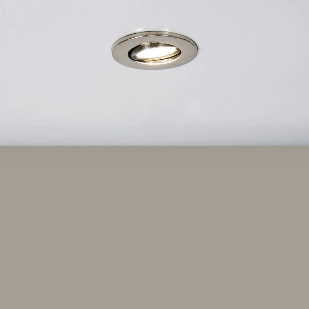 Cal Fire Rated LED IP65 Downlight, Satin Nickel - Image 2