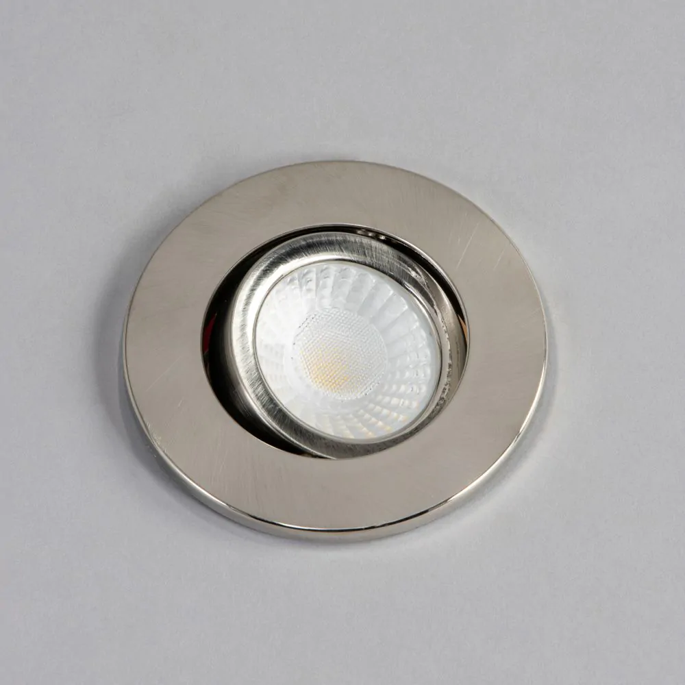 Cal Fire Rated LED IP65 Downlight, Satin Nickel - Image 4