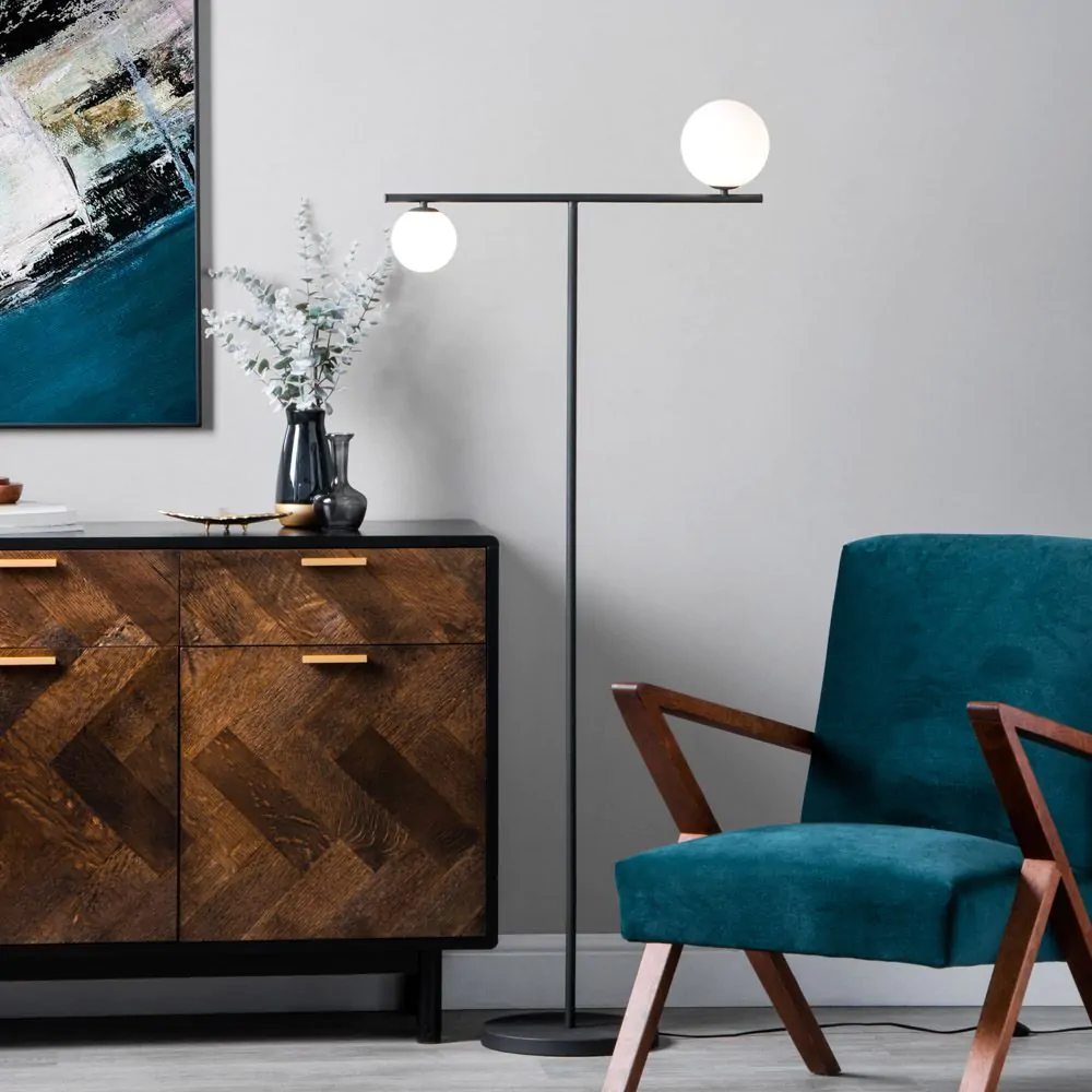 Calder Balance Floor Lamp, Satin Black - Image 2