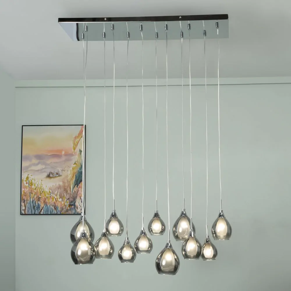 Carmella Diner Ceiling Pendant Bar, Smoke - Image 2