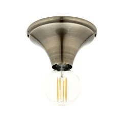 Carrie Ceiling Rose For E27 Lamps, Antique Brass