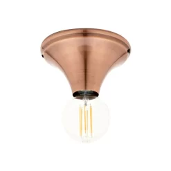 Carrie Ceiling Rose For E27 Lamps, Antique Copper