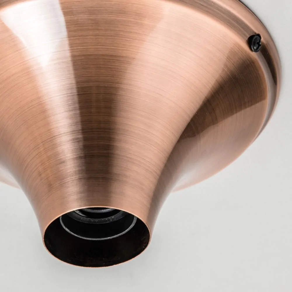 Carrie Ceiling Rose For E27 Lamps, Antique Copper - Image 5