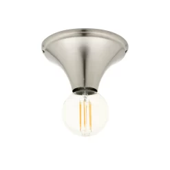 Carrie Ceiling Rose For E27 Lamps, Satin Nickel