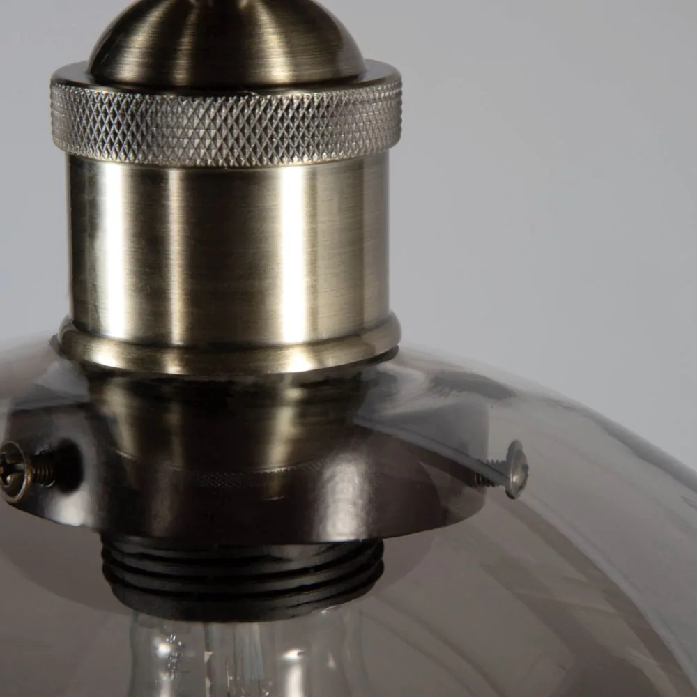 Carter Industrial Flush Ceiling Light, Bronze - Image 5