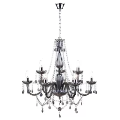 Charlotte 9 Light Chandelier, Smoke