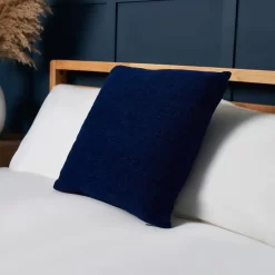 Chenille Cushion, Navy