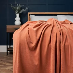 Chenille Throw, Terracotta