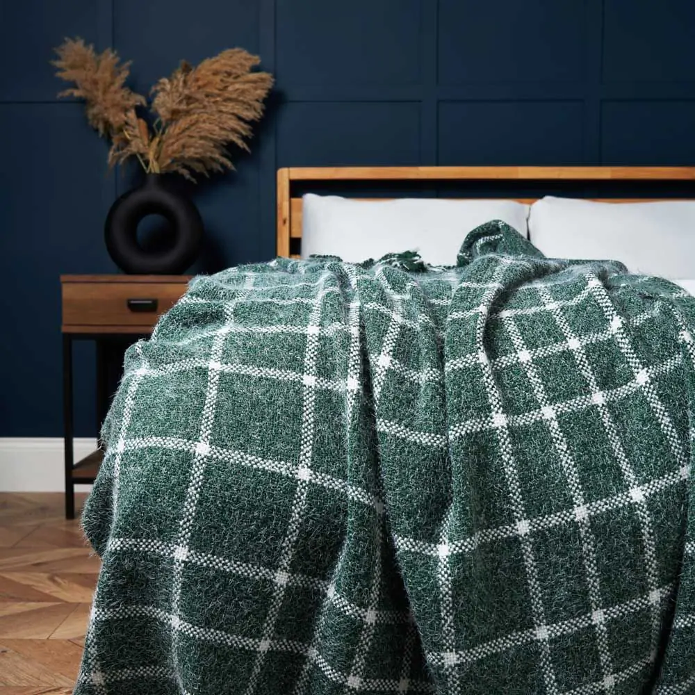 Chequers Throw, Green