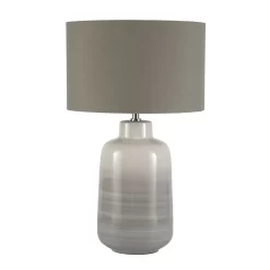 Cherry Ombre Ceramic Table Lamp, Grey