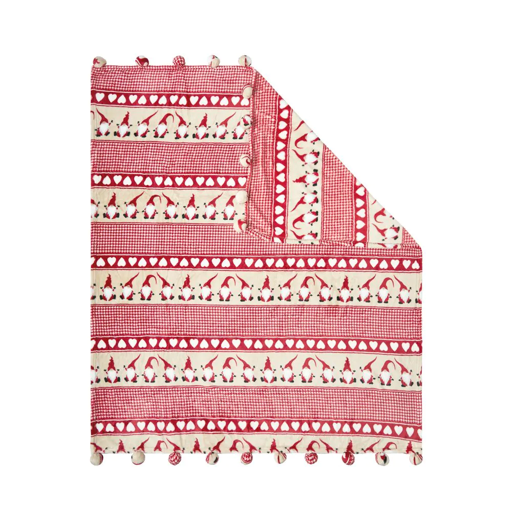 Christmas Gonk Throw, Red - Image 2